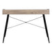 I 7536 Computer Desk - 48"L / Dark Taupe / Black Metal - Furniture Depot (7881138405624)