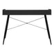 I 7537 Computer Desk - 48"L / Black / Black Metal - Furniture Depot
