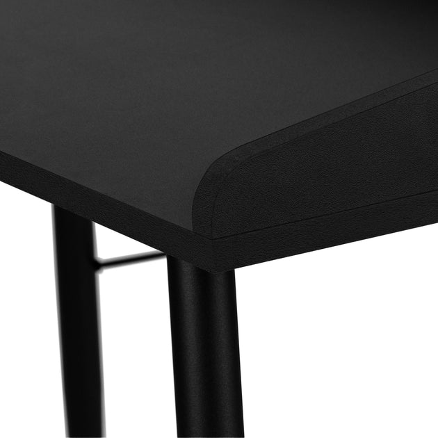 I 7537 Computer Desk - 48"L / Black / Black Metal - Furniture Depot
