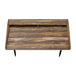 I 7538 Computer Desk - 48"L / Brown Reclaimed Wood / Black Metal - Furniture Depot