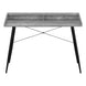 I 7540 Computer Desk - 48"L / Grey Stone-Look / Black Metal - Furniture Depot