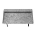 I 7540 Computer Desk - 48"L / Grey Stone-Look / Black Metal - Furniture Depot