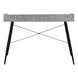 I 7540 Computer Desk - 48"L / Grey Stone-Look / Black Metal - Furniture Depot