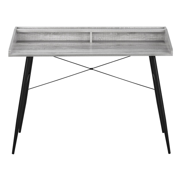 I 7541 Computer Desk - 48"L / Grey / Black Metal - Furniture Depot (7881139028216)