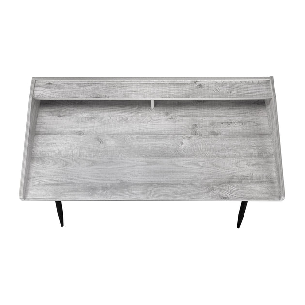 I 7541 Computer Desk - 48"L / Grey / Black Metal - Furniture Depot (7881139028216)
