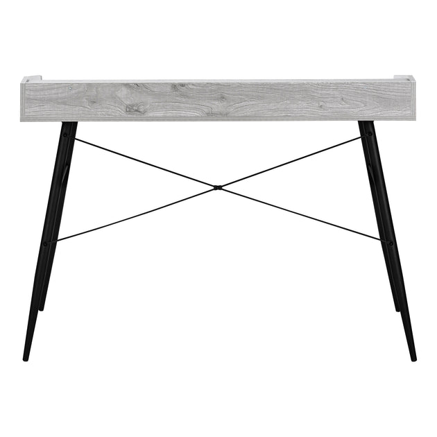 I 7541 Computer Desk - 48"L / Grey / Black Metal - Furniture Depot (7881139028216)