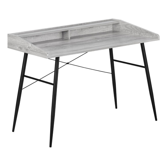 I 7541 Computer Desk - 48"L / Grey / Black Metal - Furniture Depot (7881139028216)