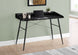 I 7542 Computer Desk - 48"L / Black Marble-Look / Black Metal - Furniture Depot