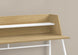 I 7543 Computer Desk - 48"L / Natural / White Metal - Furniture Depot