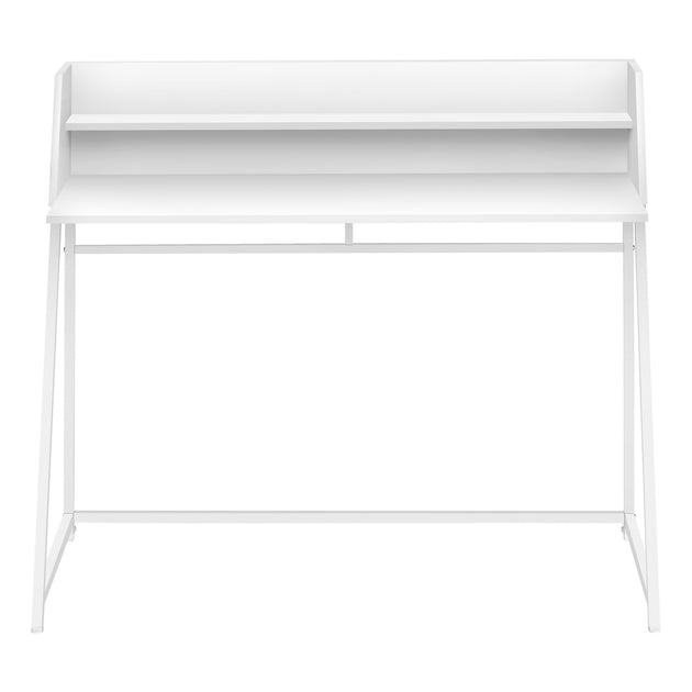 I 7545 Computer Desk - 48"L / White / White Metal - Furniture Depot