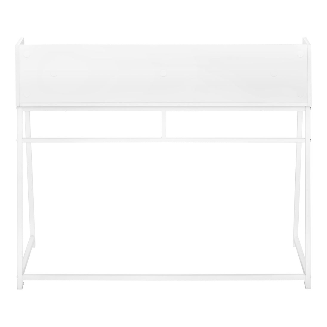 I 7545 Computer Desk - 48"L / White / White Metal - Furniture Depot
