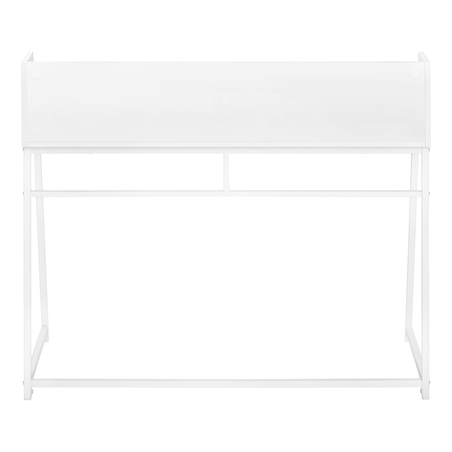 I 7545 Computer Desk - 48"L / White / White Metal - Furniture Depot