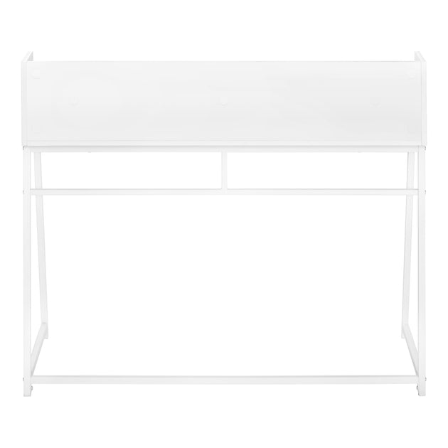 I 7545 Computer Desk - 48"L / White / White Metal - Furniture Depot