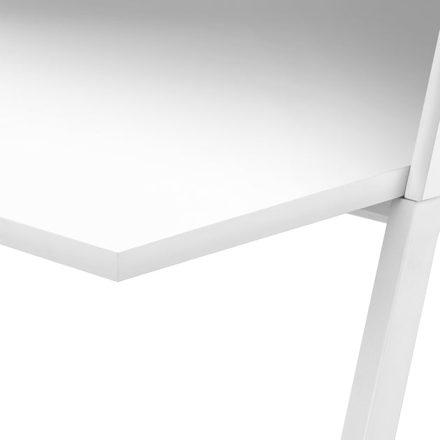 I 7545 Computer Desk - 48"L / White / White Metal - Furniture Depot