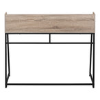 I 7546 Computer Desk - 48"L / Dark Taupe / Black Metal - Furniture Depot