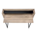 I 7546 Computer Desk - 48"L / Dark Taupe / Black Metal - Furniture Depot