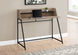 I 7546 Computer Desk - 48"L / Dark Taupe / Black Metal - Furniture Depot