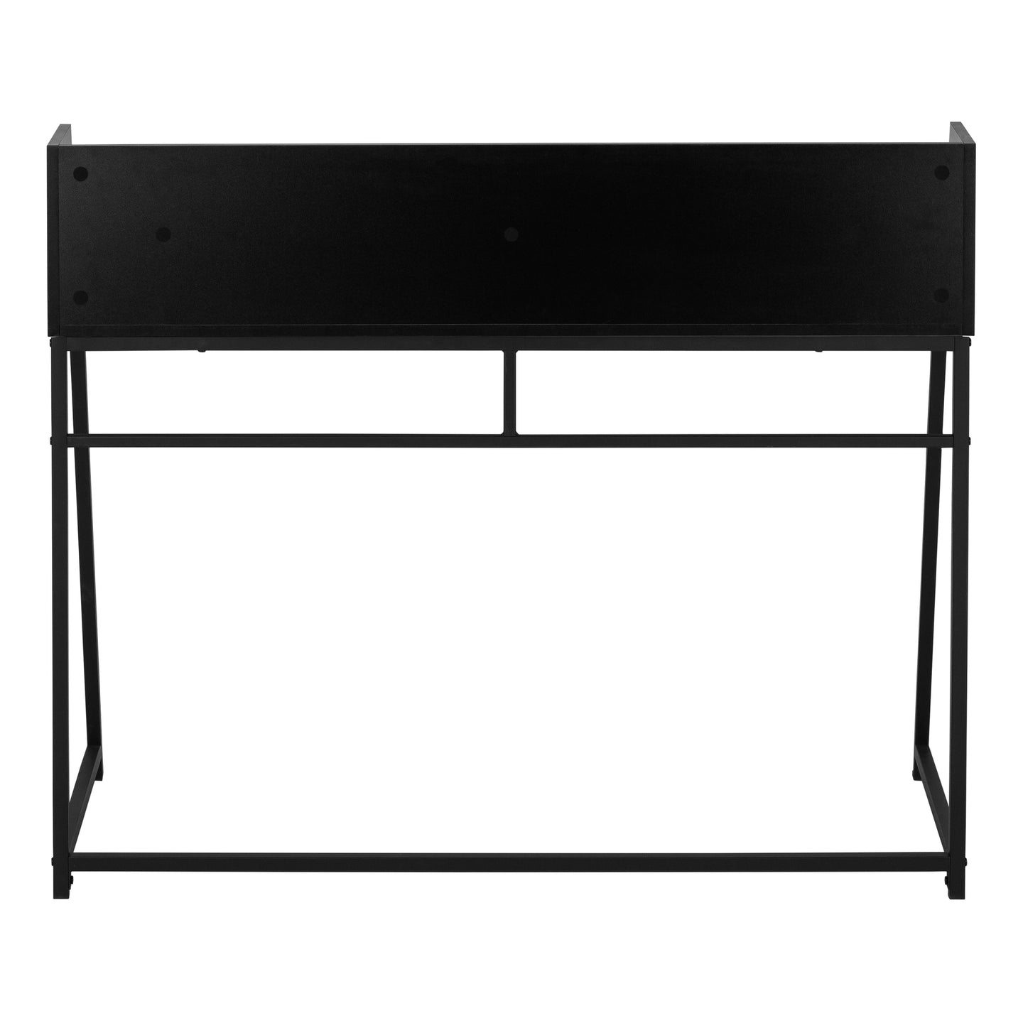 I 7547 Computer Desk - 48"L / Black / Black Metal - Furniture Depot
