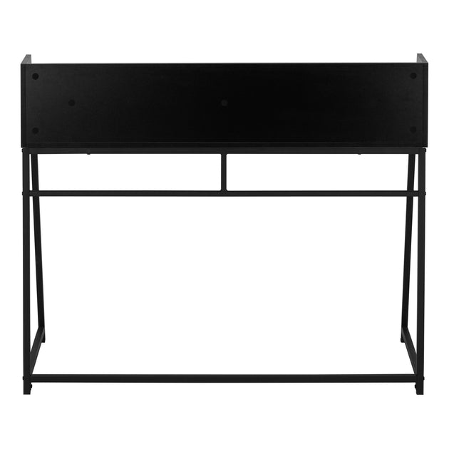 I 7547 Computer Desk - 48"L / Black / Black Metal - Furniture Depot