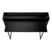 I 7547 Computer Desk - 48"L / Black / Black Metal - Furniture Depot