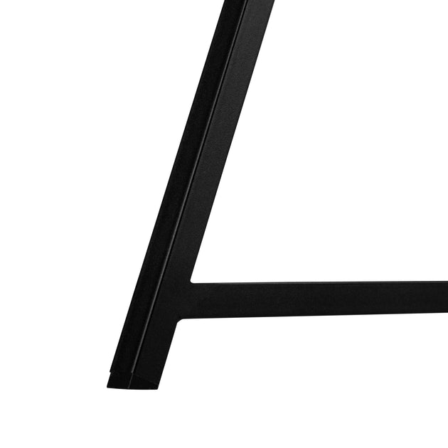 I 7547 Computer Desk - 48"L / Black / Black Metal - Furniture Depot