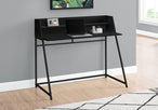 I 7547 Computer Desk - 48"L / Black / Black Metal - Furniture Depot