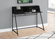I 7547 Computer Desk - 48"L / Black / Black Metal - Furniture Depot