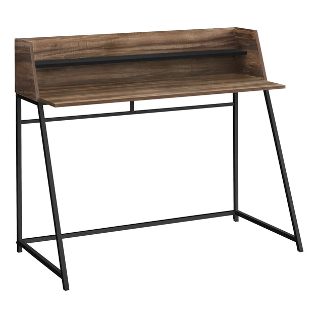 I 7548 Computer Desk - 48"L / Brown Reclaimed Wood / Black Metal - Furniture Depot
