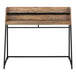 I 7548 Computer Desk - 48"L / Brown Reclaimed Wood / Black Metal - Furniture Depot