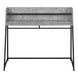 I 7550 Computer Desk - 48"L / Grey Stone-Look / Black Metal - Furniture Depot