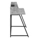 I 7550 Computer Desk - 48"L / Grey Stone-Look / Black Metal - Furniture Depot