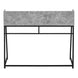 I 7550 Computer Desk - 48"L / Grey Stone-Look / Black Metal - Furniture Depot