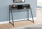 I 7550 Computer Desk - 48"L / Grey Stone-Look / Black Metal - Furniture Depot