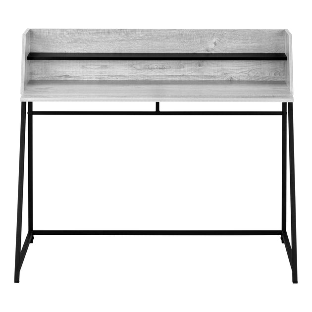 I 7551 Computer Desk - 48"L / Grey / Black Metal - Furniture Depot