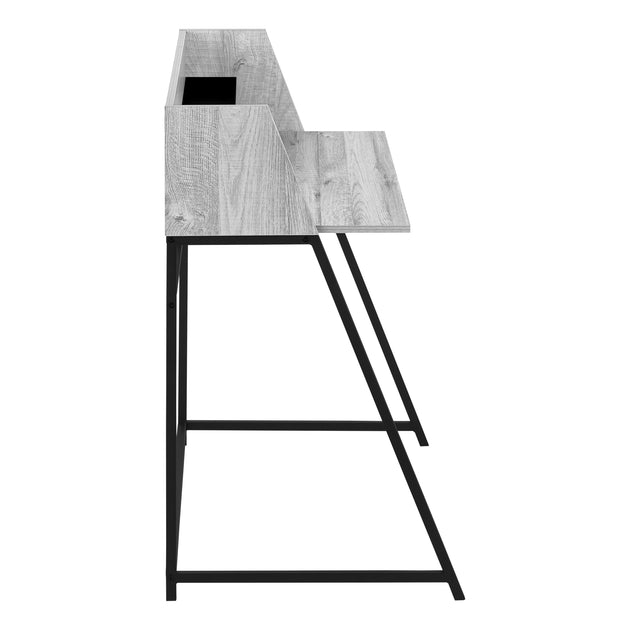 I 7551 Computer Desk - 48"L / Grey / Black Metal - Furniture Depot