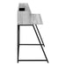 I 7551 Computer Desk - 48"L / Grey / Black Metal - Furniture Depot