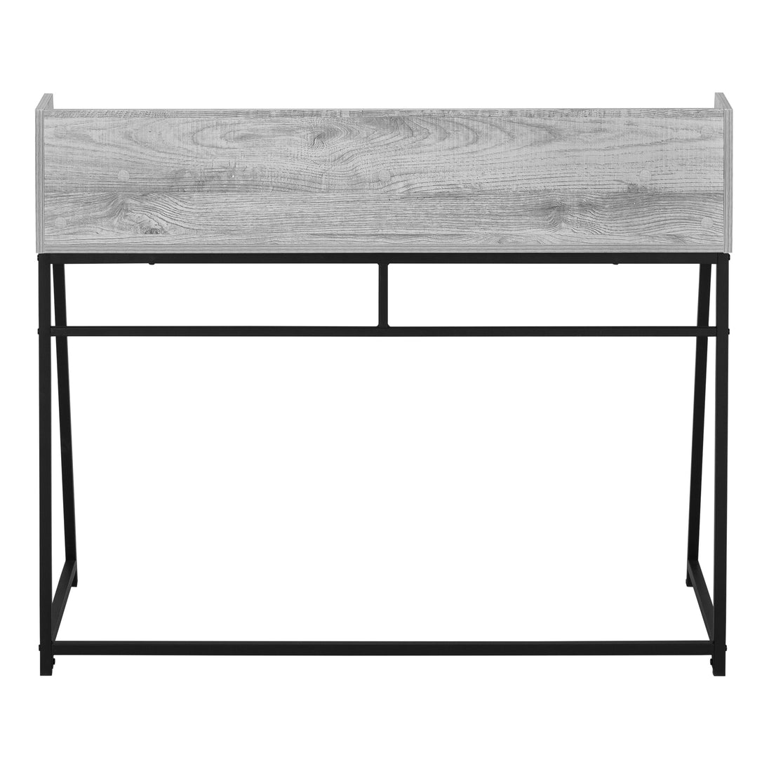 I 7551 Computer Desk - 48"L / Grey / Black Metal - Furniture Depot