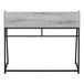 I 7551 Computer Desk - 48"L / Grey / Black Metal - Furniture Depot