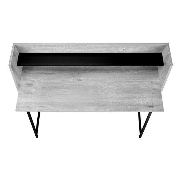 I 7551 Computer Desk - 48"L / Grey / Black Metal - Furniture Depot