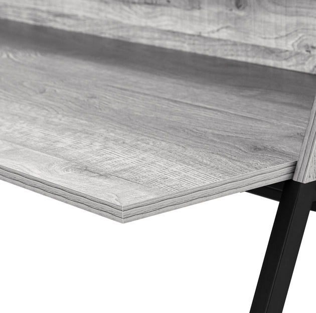 I 7551 Computer Desk - 48"L / Grey / Black Metal - Furniture Depot