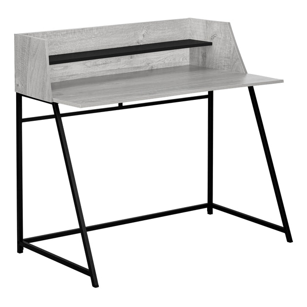 I 7551 Computer Desk - 48"L / Grey / Black Metal - Furniture Depot
