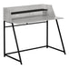 I 7551 Computer Desk - 48"L / Grey / Black Metal - Furniture Depot