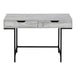 I 7553 Computer Desk - 48"L / Grey / Black Metal - Furniture Depot