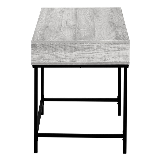I 7553 Computer Desk - 48"L / Grey / Black Metal - Furniture Depot