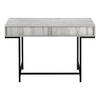 I 7553 Computer Desk - 48"L / Grey / Black Metal - Furniture Depot
