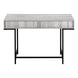 I 7553 Computer Desk - 48"L / Grey / Black Metal - Furniture Depot