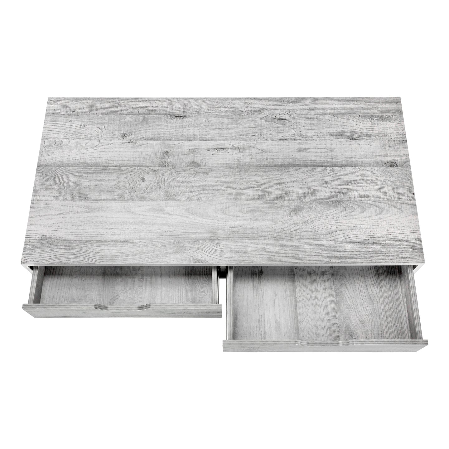I 7553 Computer Desk - 48"L / Grey / Black Metal - Furniture Depot