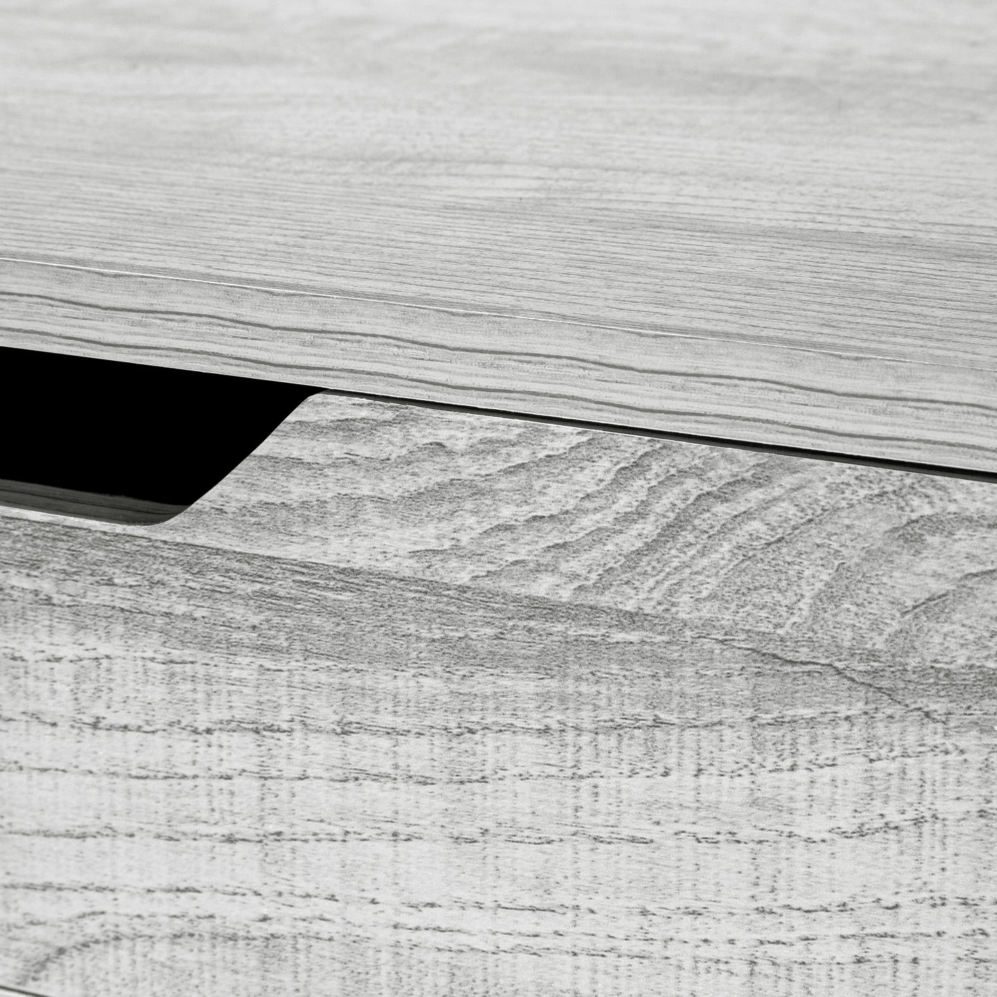 I 7553 Computer Desk - 48"L / Grey / Black Metal - Furniture Depot