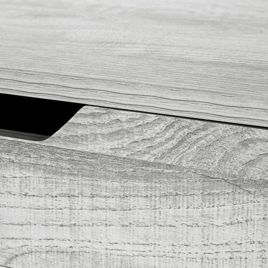 I 7553 Computer Desk - 48"L / Grey / Black Metal - Furniture Depot
