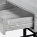 I 7553 Computer Desk - 48"L / Grey / Black Metal - Furniture Depot